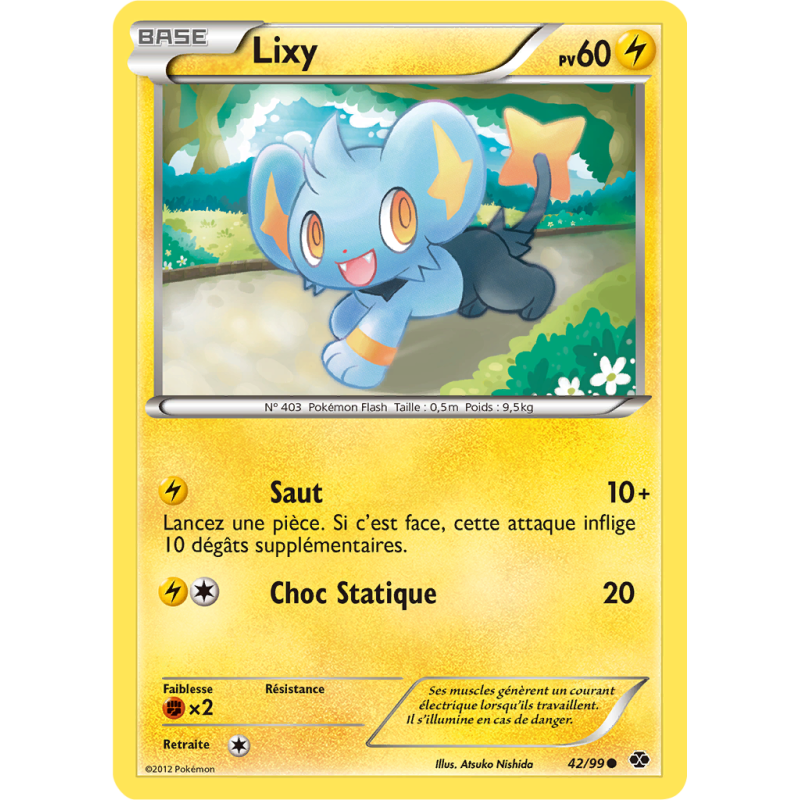 Carte Pokémon Lixy 42/99 Commune Destinées Futures