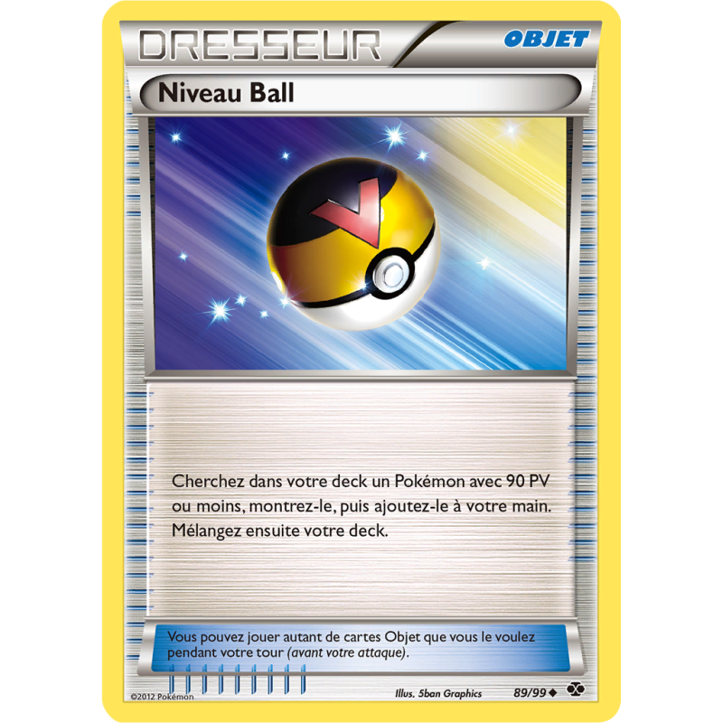 Carte Pokémon Niveau Ball 89/99 Peu commune Destinées Futures
