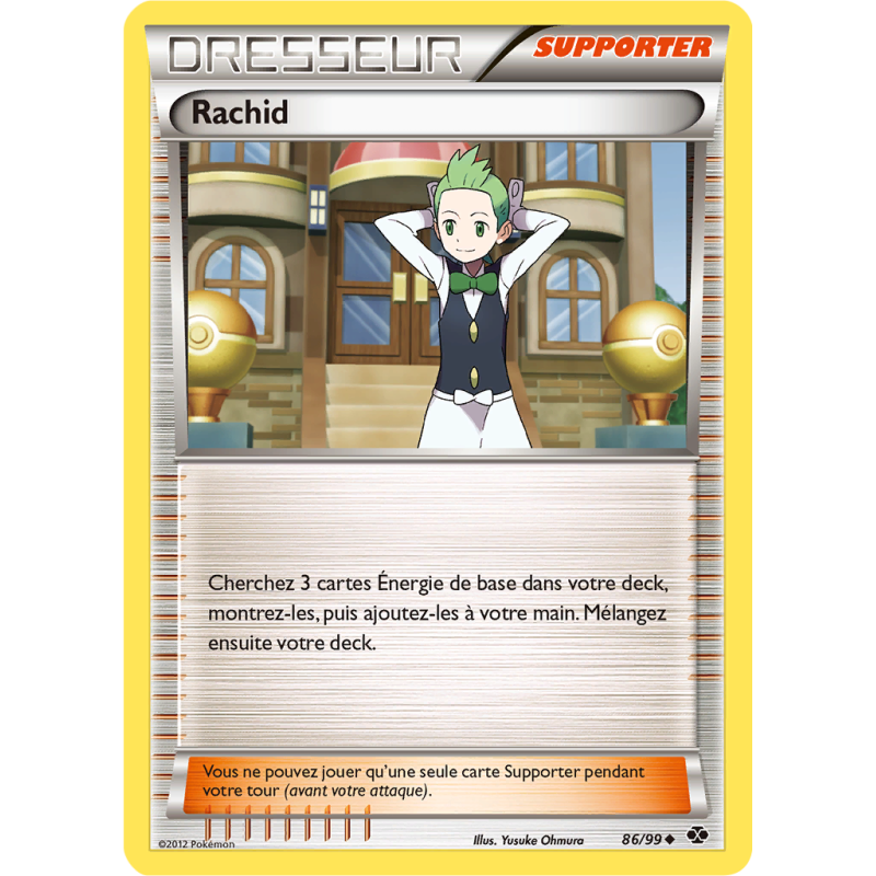 Carte Pokémon Rachid 86/99 Peu commune Destinées Futures