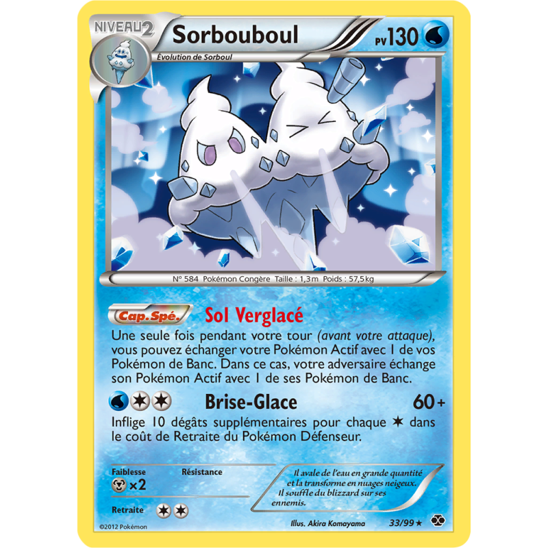 Carte Pokémon Sorbouboul 33/99 Holographique Destinées Futures
