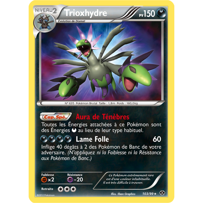 Carte Pokémon Trioxhydre 103/99 Ultra Rare Destinées Futures