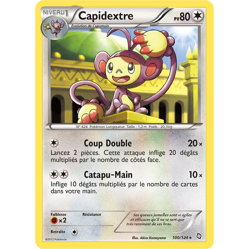 Carte Pokémon Capidextre 100/124 Rare Dragons Exaltés