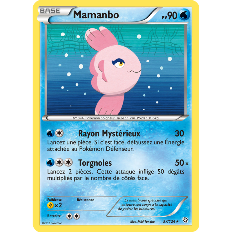 Carte Pokémon Mamanbo 37/124 Rare Dragons Exaltés