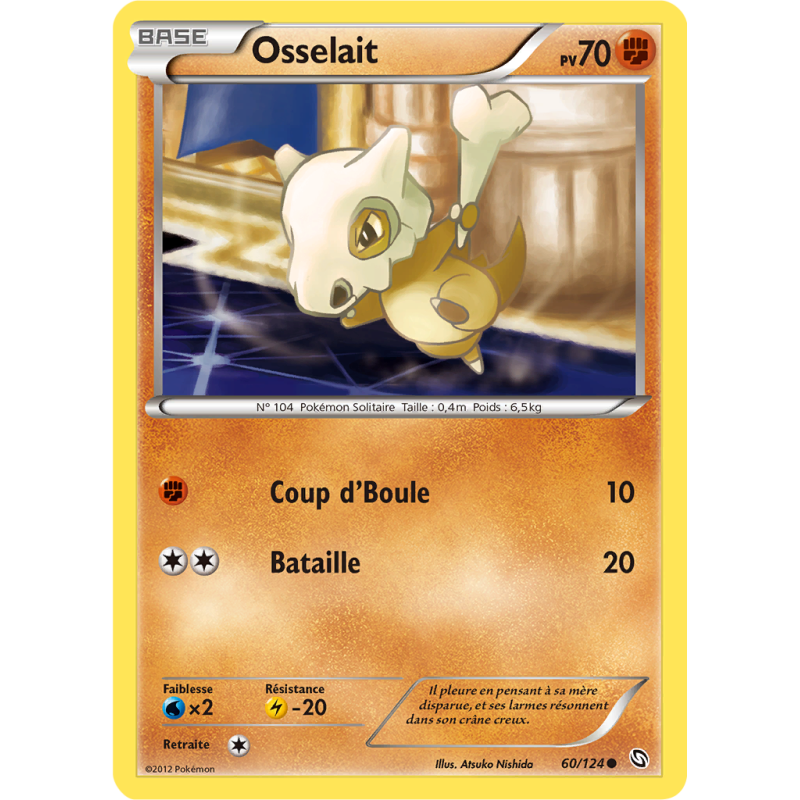 Carte Pokémon Osselait 60/124 Commune Dragons Exaltés