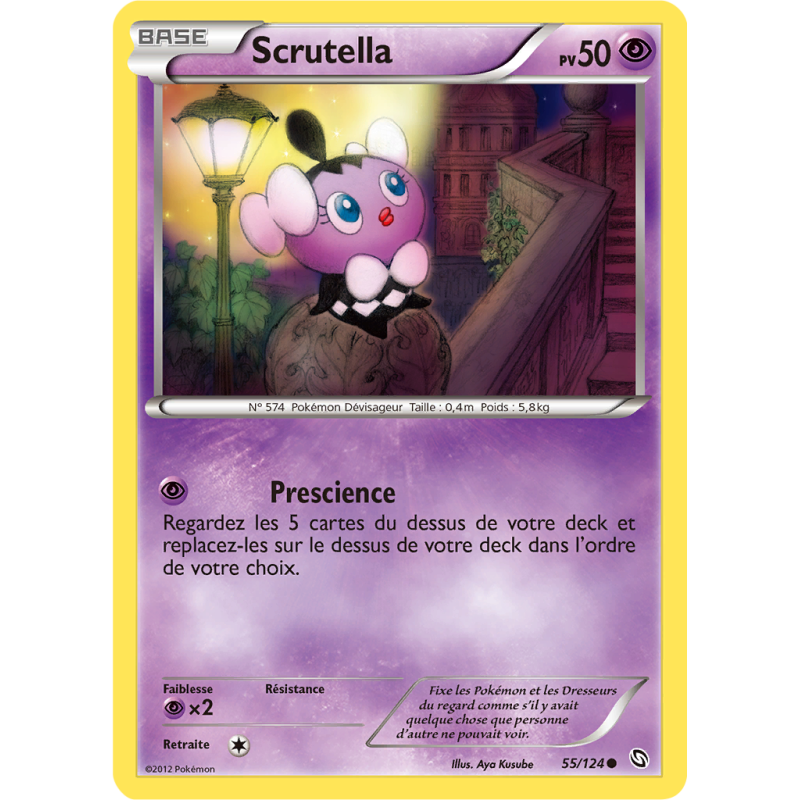Carte Pokémon Scrutella 55/124 Commune Dragons Exaltés