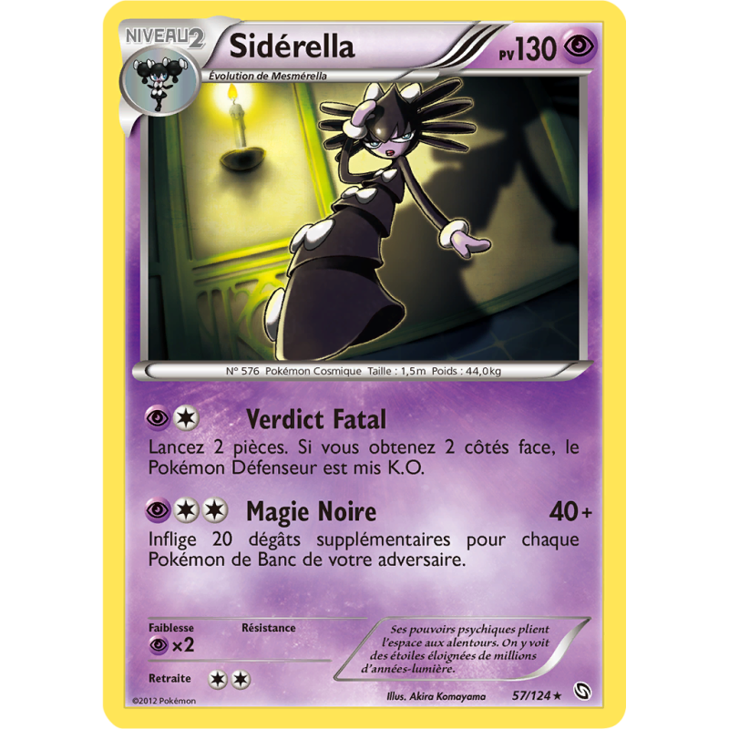 Carte Pokémon Sidérella 57/124 Rare Dragons Exaltés