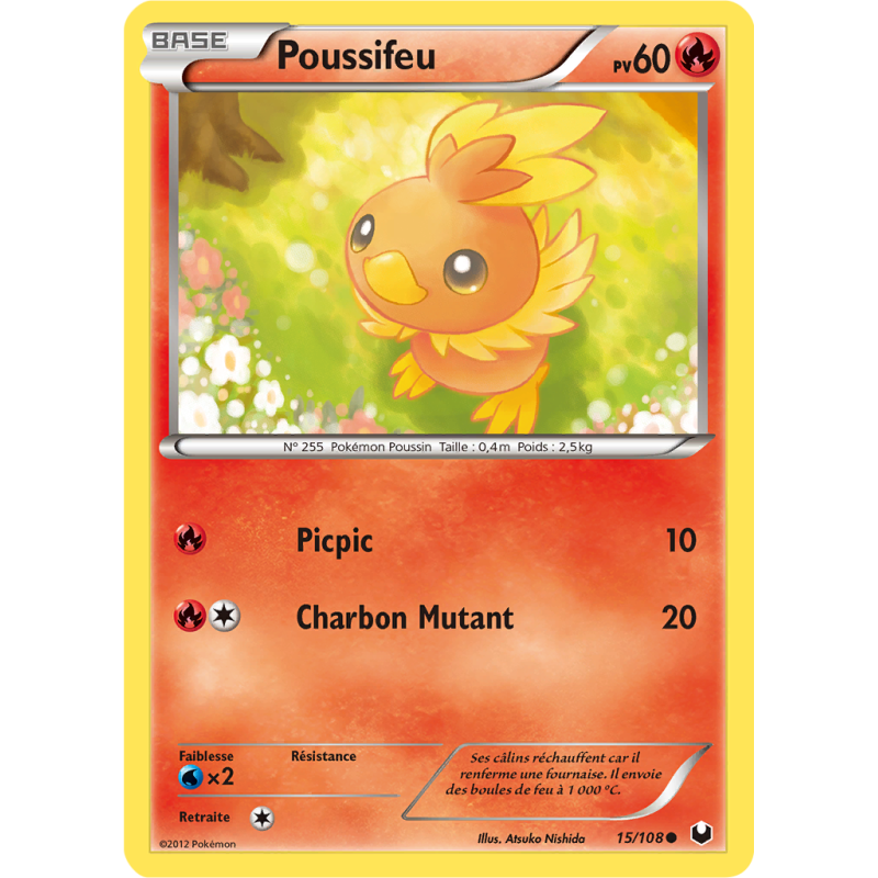 Carte Pokémon Poussifeu 15/108 Commune Explorateurs Obscurs
