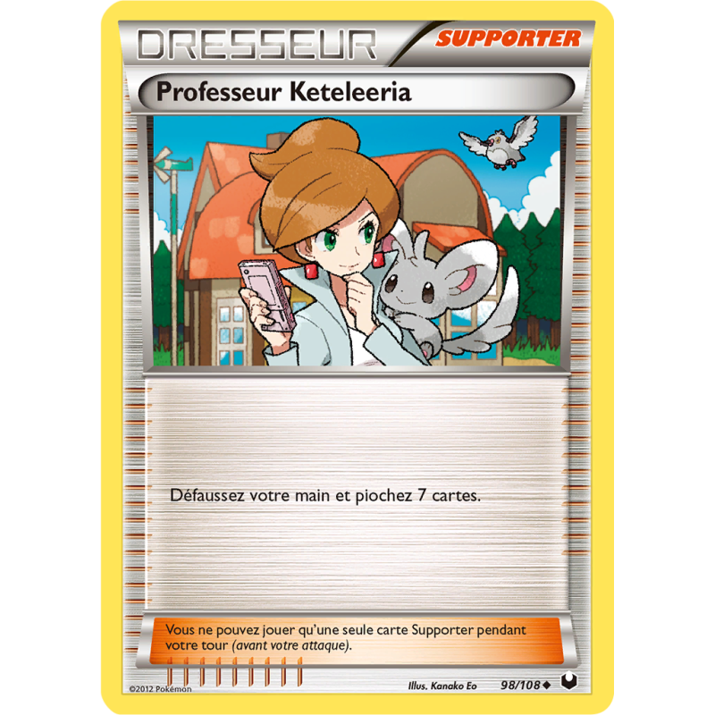 Carte Pokémon Professeur Keteleeria 98/108 Peu commune Explorateurs Obscurs