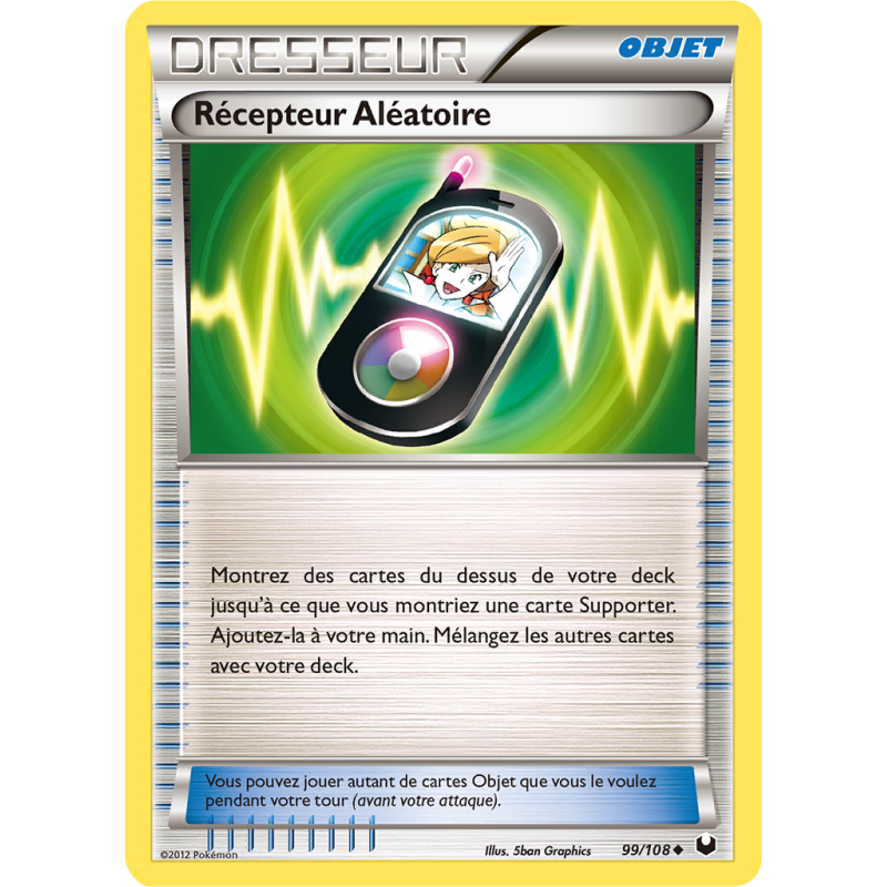 Carte Pokémon Récepteur Aléatoire 99/108 Peu commune Explorateurs Obscurs