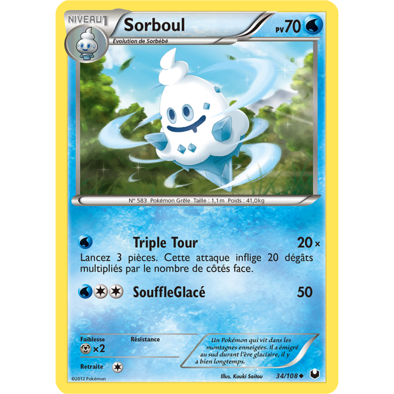 Carte Pokémon Sorboul 34/108 Peu commune Explorateurs Obscurs