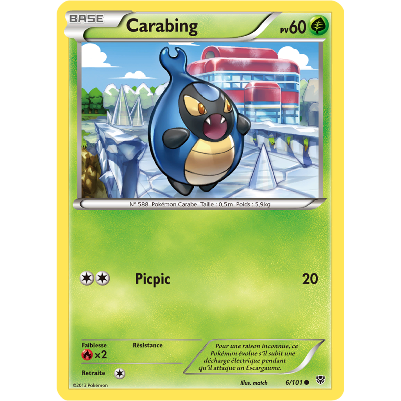 Carte Pokémon Carabing 6/101 Commune Explosion Plasma