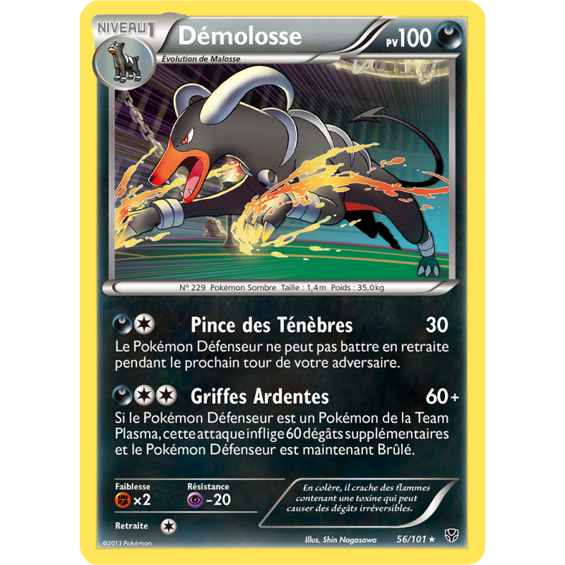 Carte Pokémon Démolosse 56/101 Holographique Explosion Plasma
