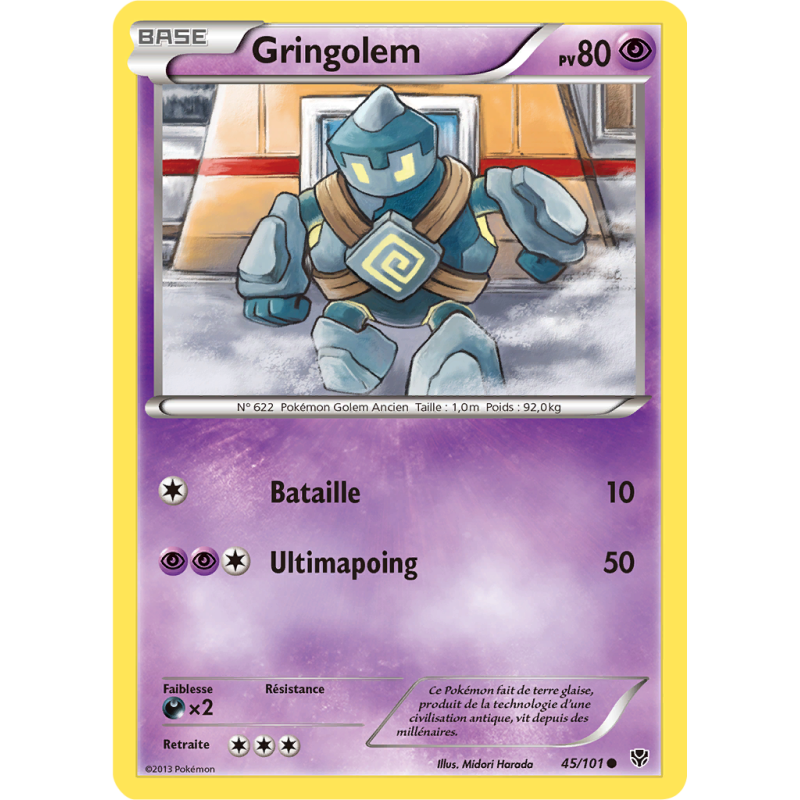 Carte Pokémon Gringolem 45/101 Commune Explosion Plasma