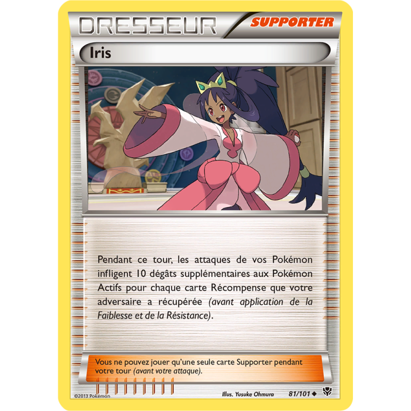 Carte Pokémon Iris 81/101 Peu commune Explosion Plasma