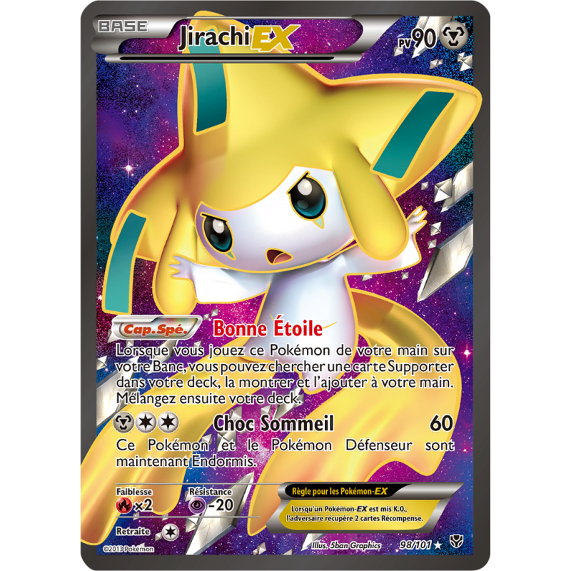 Carte Pokémon Jirachi-EX 98/101 Ultra Rare Explosion Plasma
