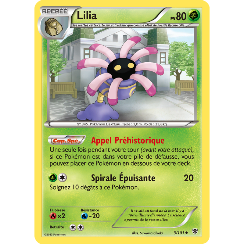 Carte Pokémon Lilia 3/101 Peu commune Explosion Plasma