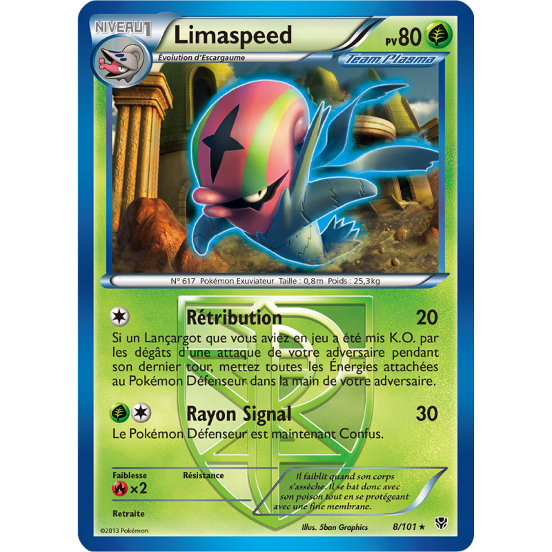 Carte Pokémon Limaspeed 8/101 Rare Explosion Plasma