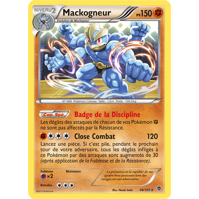 Carte Pokémon Mackogneur 49/101 Holographique Explosion Plasma