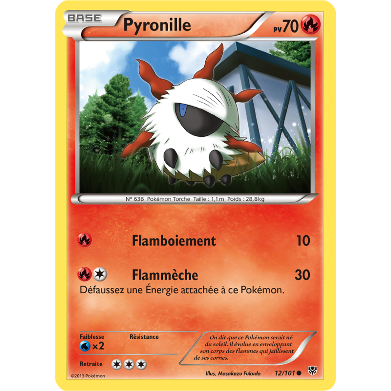 Carte Pokémon Pyronille 12/101 Commune Explosion Plasma