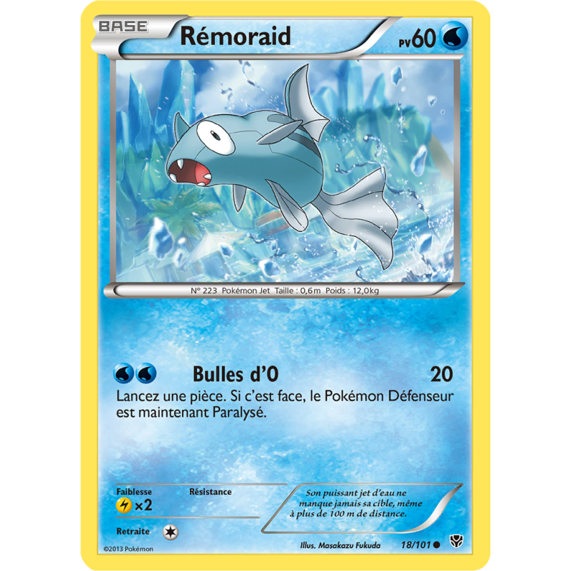 Carte Pokémon Rémoraid 18/101 Commune Explosion Plasma