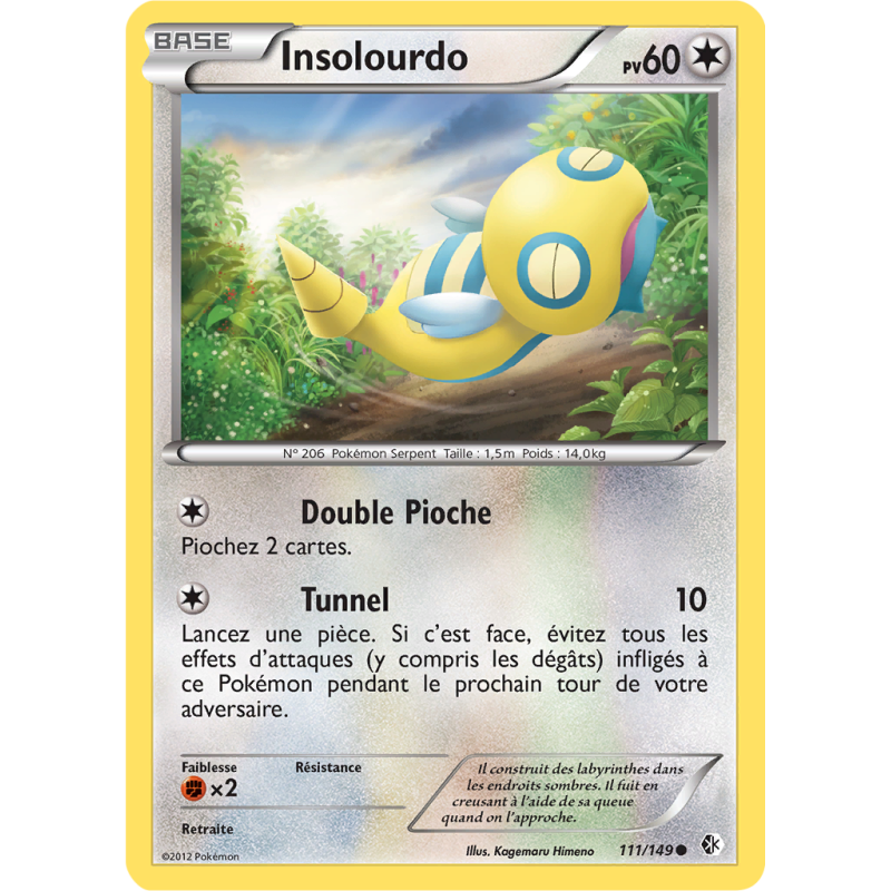 Carte Pokémon Insolourdo 111/149 Commune Frontières Franchies