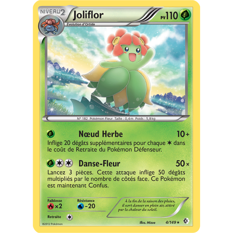 Carte Pokémon Joliflor 4/149 Rare Frontières Franchies