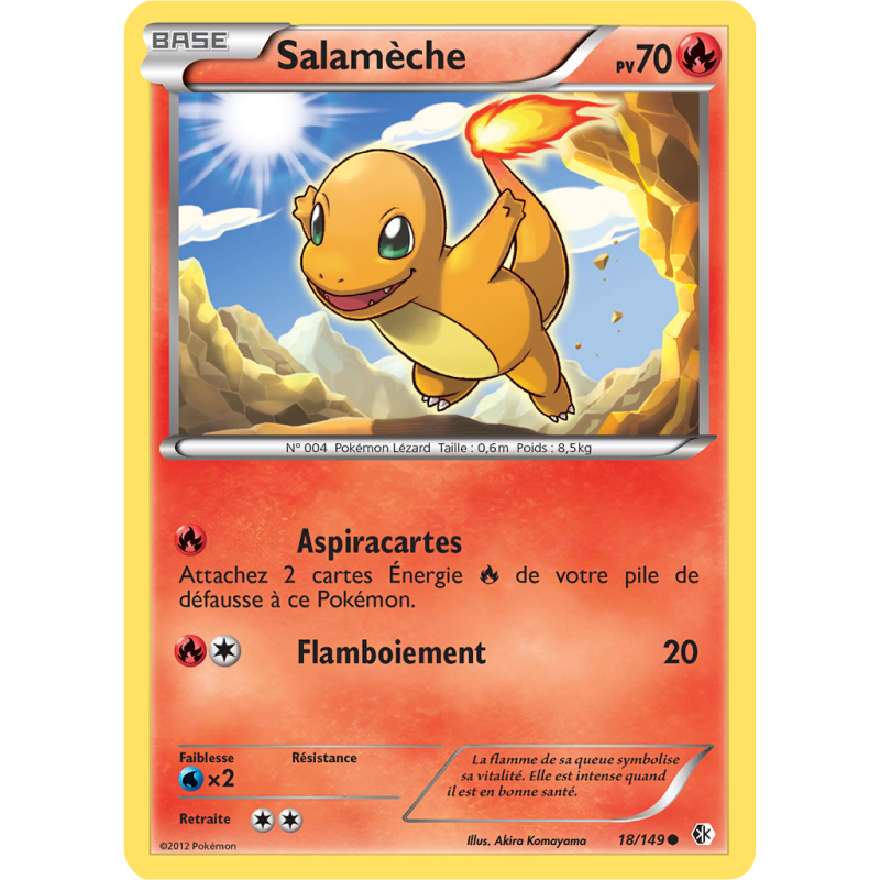 Carte Pokémon Salamèche 18/149 Commune Frontières Franchies