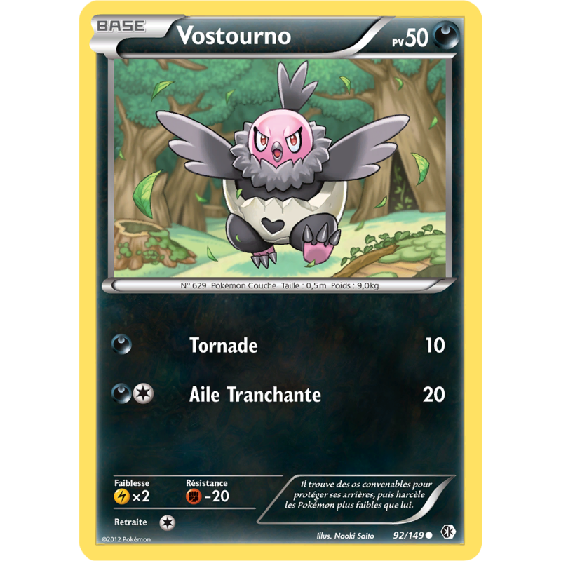 Carte Pokémon Vostourno 92/149 Commune Frontières Franchies