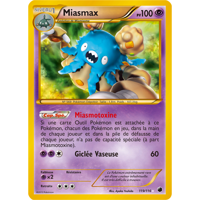 Carte Pokémon Miasmax 119/116 Ultra Rare Glaciation Plasma