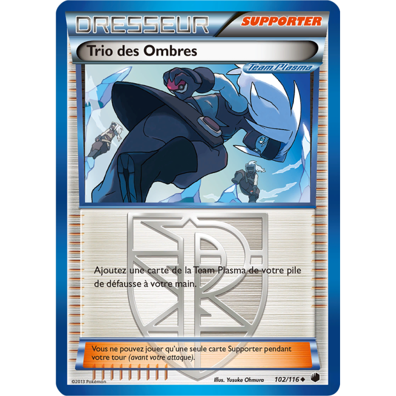 Carte Pokémon Trio des Ombres 102/116 Peu commune Glaciation Plasma