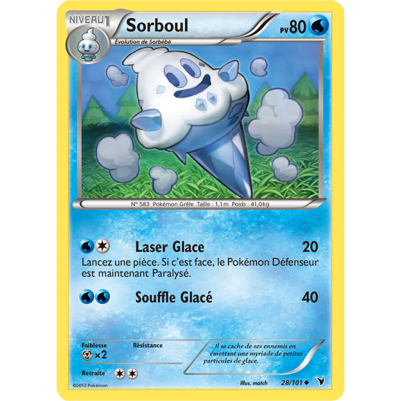 Carte Pokémon Sorboul 28/101 Peu commune Nobles Victoires