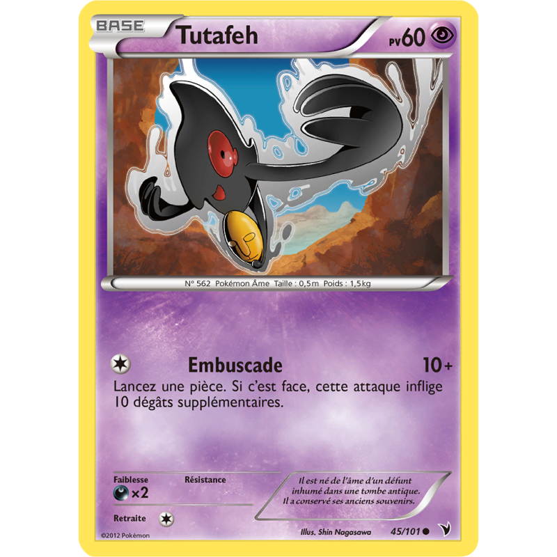 Carte Pokémon Tutafeh 45/101 Commune Nobles Victoires