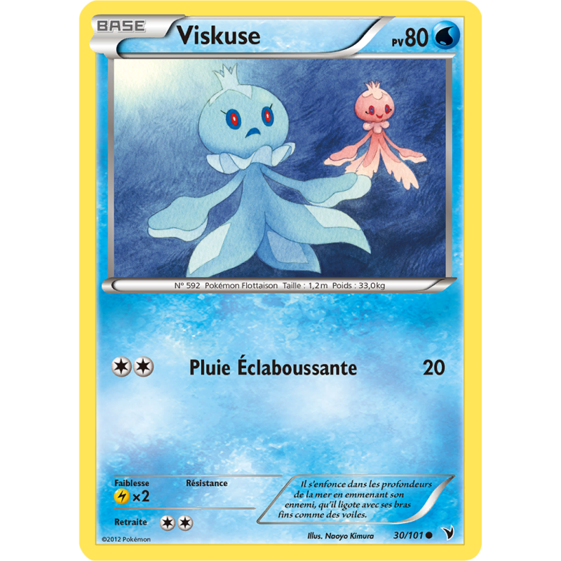 Carte Pokémon Viskuse 30/101 Commune Nobles Victoires