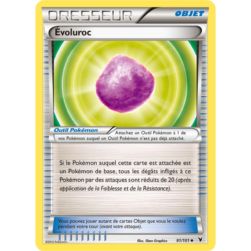 Carte Pokémon Évoluroc 91/101 Peu commune Nobles Victoires
