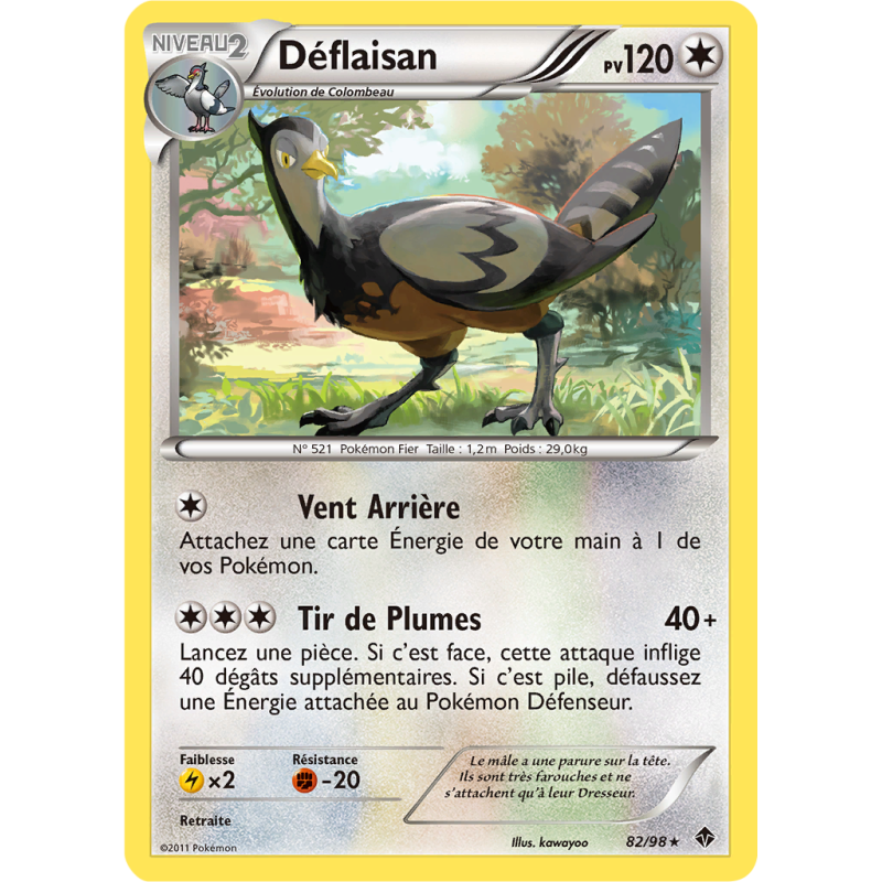 Carte Pokémon Déflaisan 82/98 Rare Pouvoirs Émergents