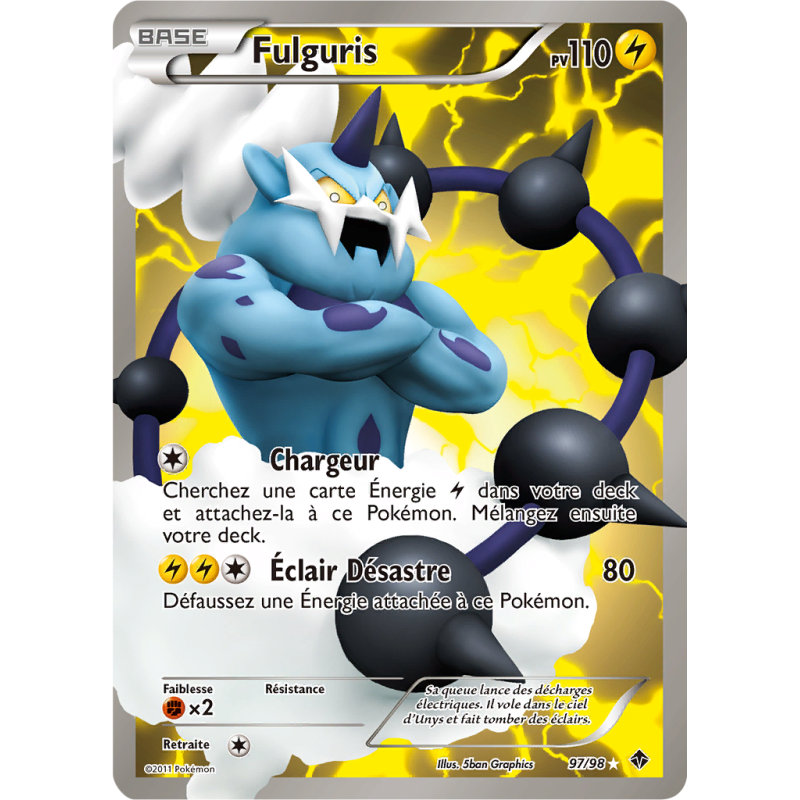 Carte Pokémon Fulguris 97/98 Ultra Rare Pouvoirs Émergents