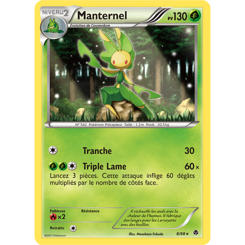Carte Pokémon Manternel 8/98 Rare Pouvoirs Émergents