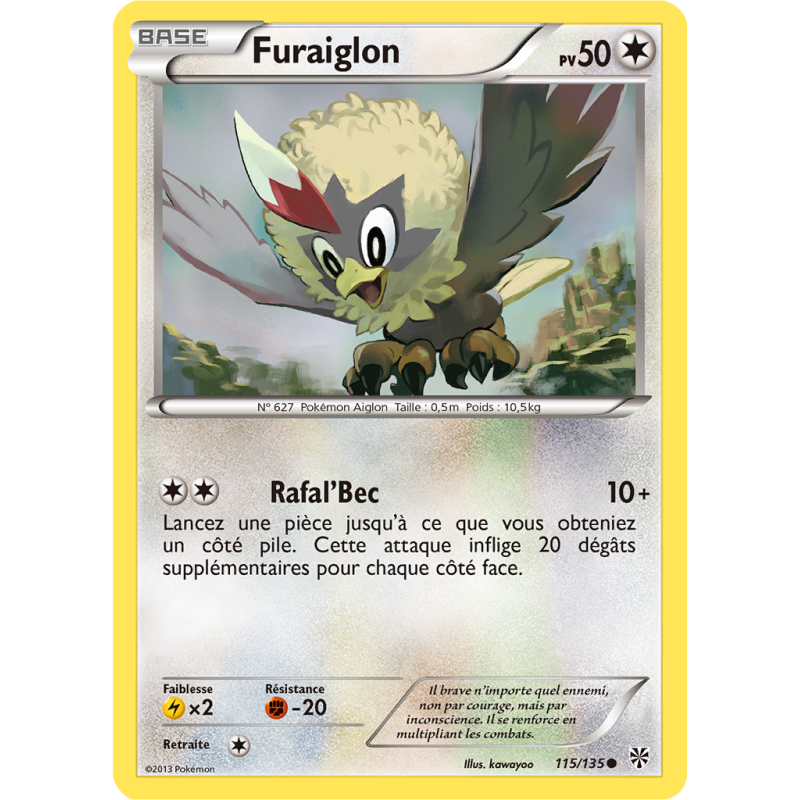 Carte Pokémon Furaiglon 115/135 Commune Tempête Plasma