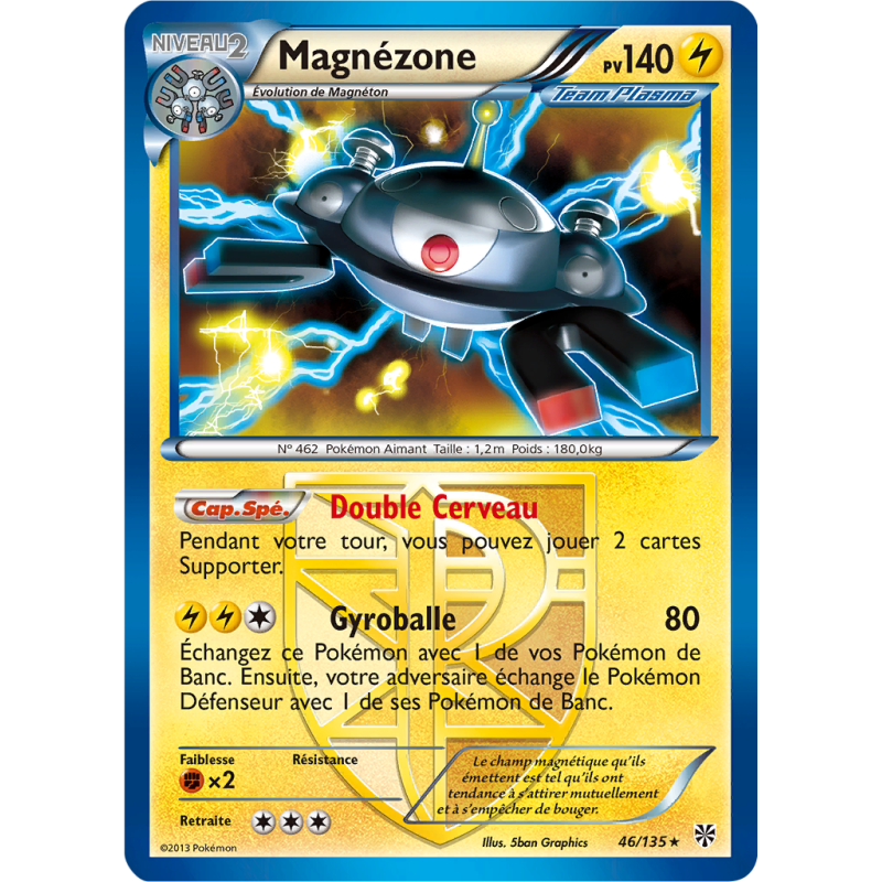 Carte Pokémon Magnézone 46/135 Holographique Tempête Plasma