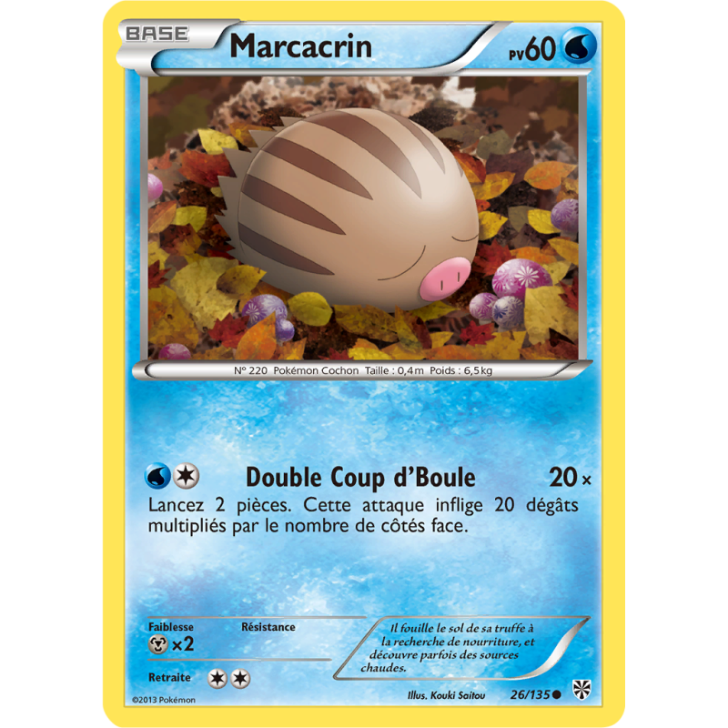 Carte Pokémon Marcacrin 26/135 Commune Tempête Plasma
