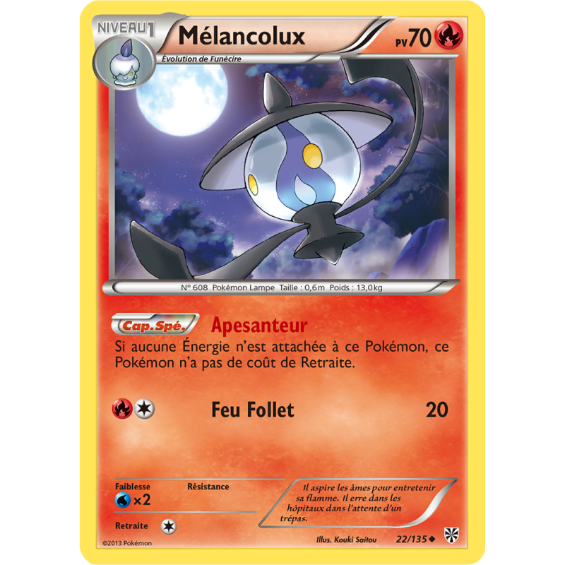 Carte Pokémon Mélancolux 22/135 Peu commune Tempête Plasma