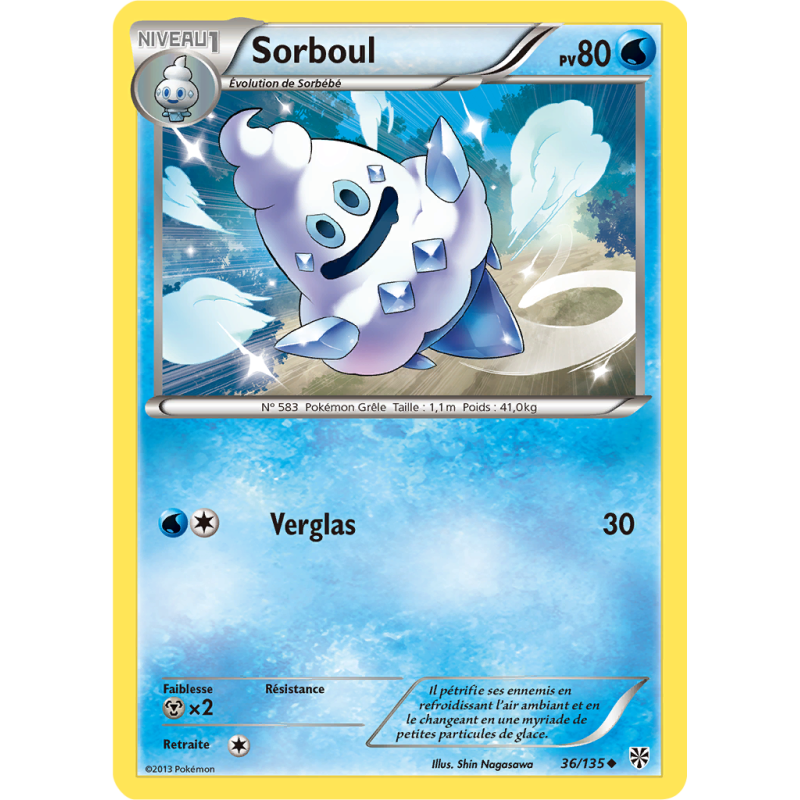 Carte Pokémon Sorboul 36/135 Peu commune Tempête Plasma