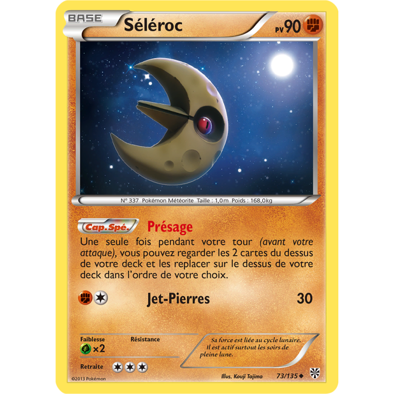 Carte Pokémon Séléroc 73/135 Peu commune Tempête Plasma