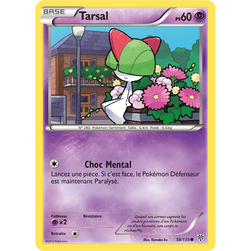 Carte Pokémon Tarsal 59/135 Commune Tempête Plasma