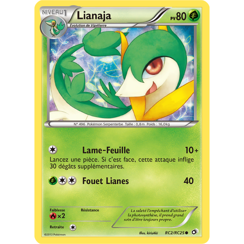 Carte Pokémon Lianaja RC2/RC25 Commune Trésors Légendaires