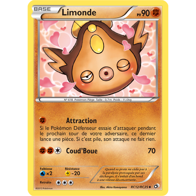 Carte Pokémon Limonde RC12/RC25 Peu commune Trésors Légendaires