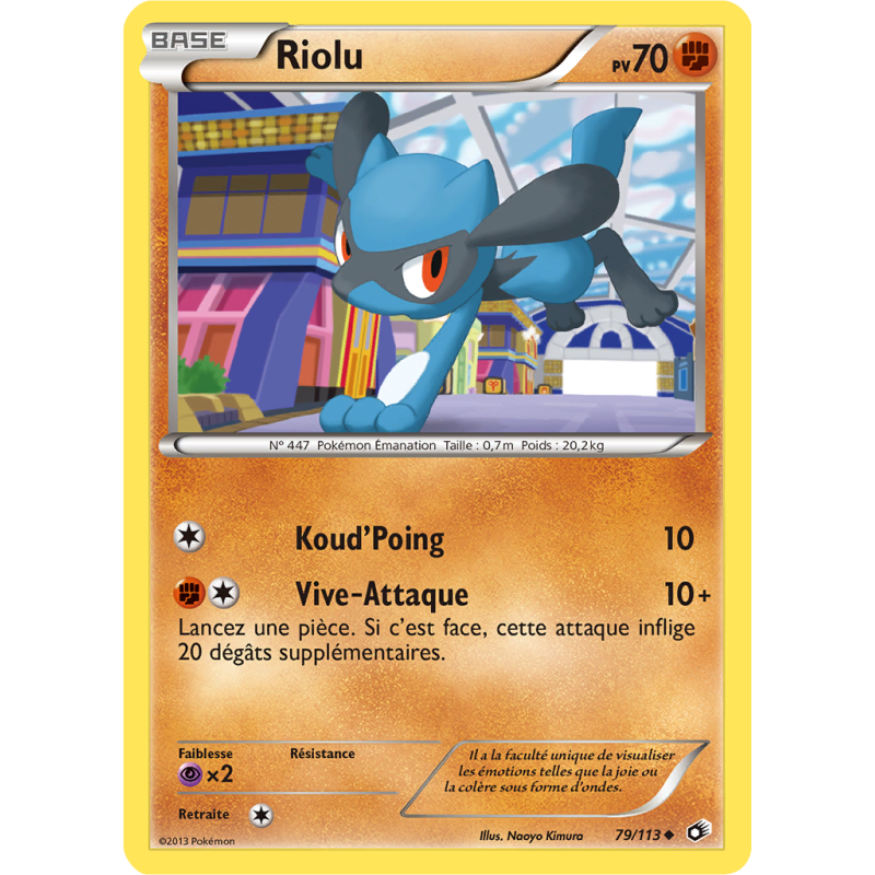Carte Pokémon Riolu 79/113 Commune Trésors Légendaires