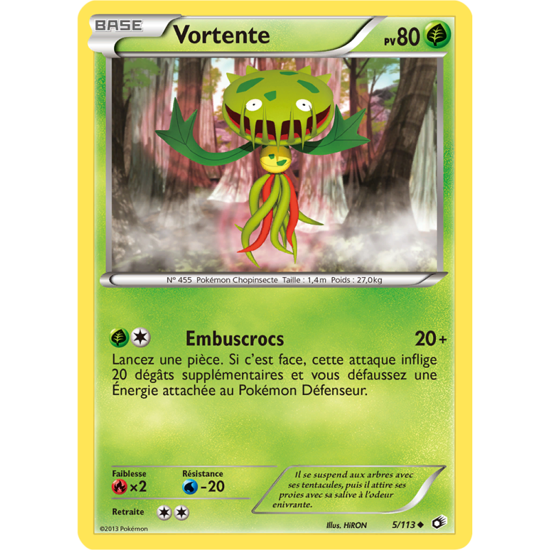 Carte Pokémon Vortente 5/113 Peu commune Trésors Légendaires