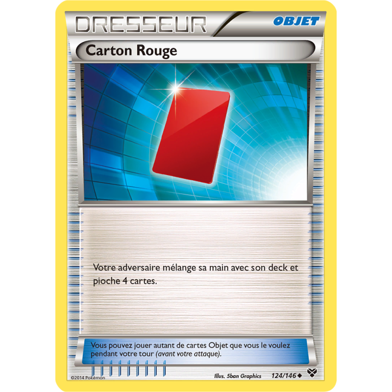 Carte Pokémon Carton Rouge 124/146 Peu commune XY (JCC)