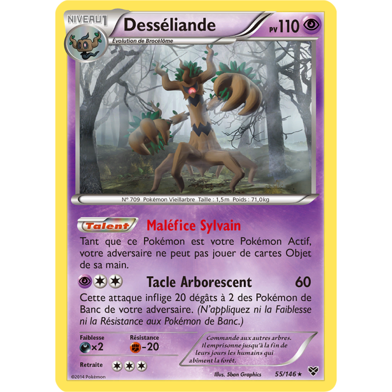 Carte Pokémon Desséliande 55/146 Holographique XY (JCC)
